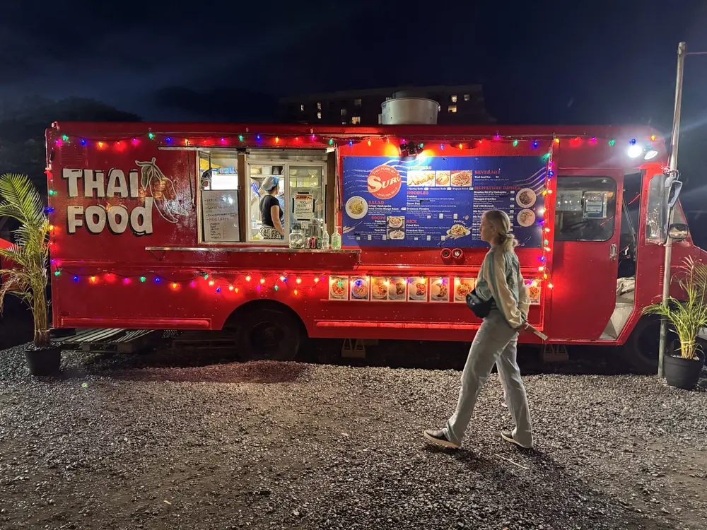 Thai food truck near Maui Sands