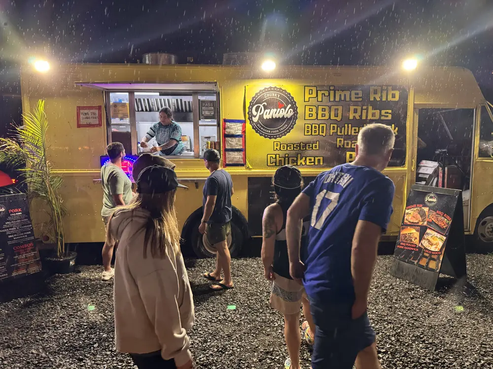 Chunky Paniolo Hawaiian food truck near Maui Sands
